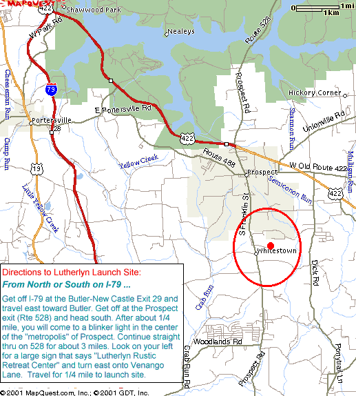 Map To Camp Luthern